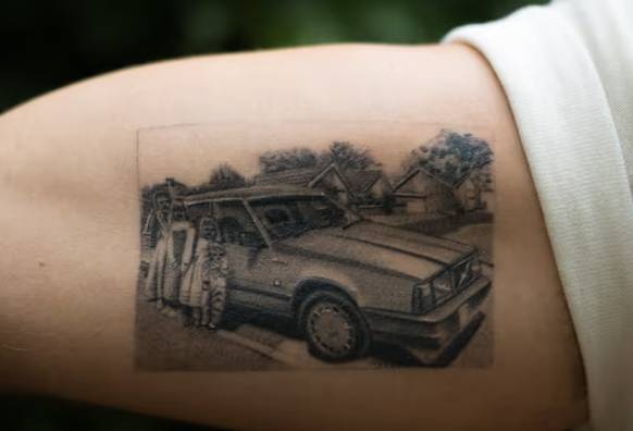 Nic Tucker’s Volvo tattoo